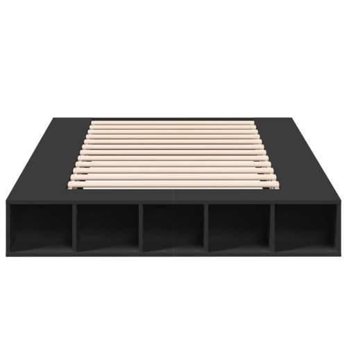 Okvir kreveta crni 120 x 200 cm od konstruiranog drva - Crna 120 x 200 cm Cijena