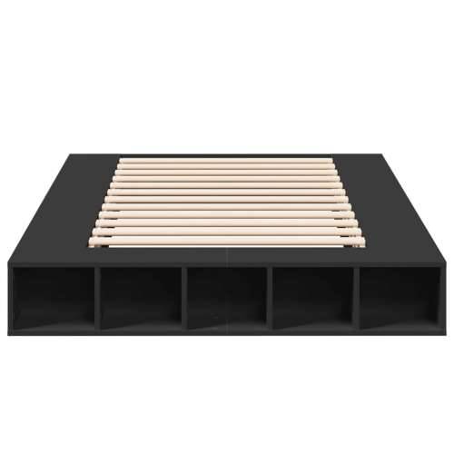 Okvir za krevet crni 120x190 cm konstruirano drvo - Crna 120 x 190 cm Cijena
