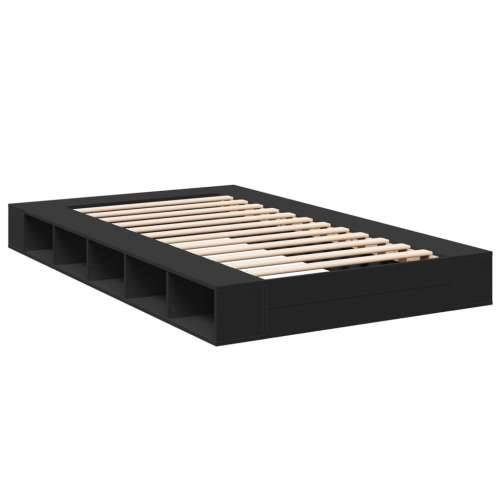 Okvir za krevet crni 120x190 cm konstruirano drvo - Crna 120 x 190 cm Cijena
