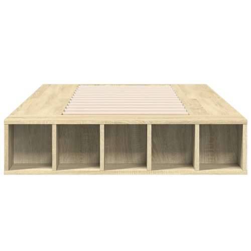 Okvir za krevet boja hrasta 100x200 cm od konstruiranog drva - sonoma hrast 100 x 200 cm Cijena