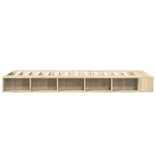 Okvir za krevet boja hrasta 100x200 cm od konstruiranog drva - sonoma hrast 100 x 200 cm Cijena