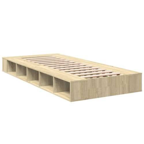Okvir za krevet boja hrasta 100x200 cm od konstruiranog drva - sonoma hrast 100 x 200 cm Cijena