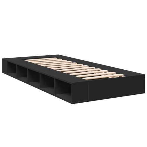 Okvir za krevet crni 90 x 190 cm od konstruiranog drva - Crna 90 x 190 cm Cijena