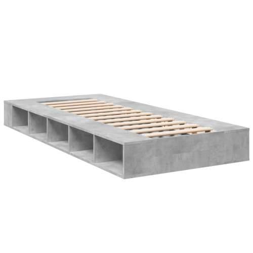 Okvir kreveta boja betona 90 x 190 cm od konstruiranog drva Beton siva 90 x 190 cm Cijena