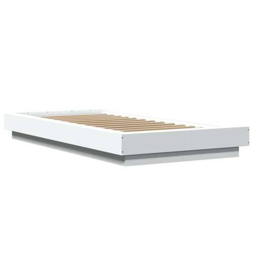 Okvir za krevet s LED svjetlima 90x190 cm konstruirano drvo - Bijela 75 x 190 cm Cijena
