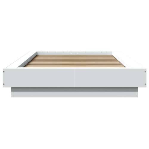 Okvir za krevet s LED svjetlima 90x190 cm konstruirano drvo - Bijela 75 x 190 cm Cijena