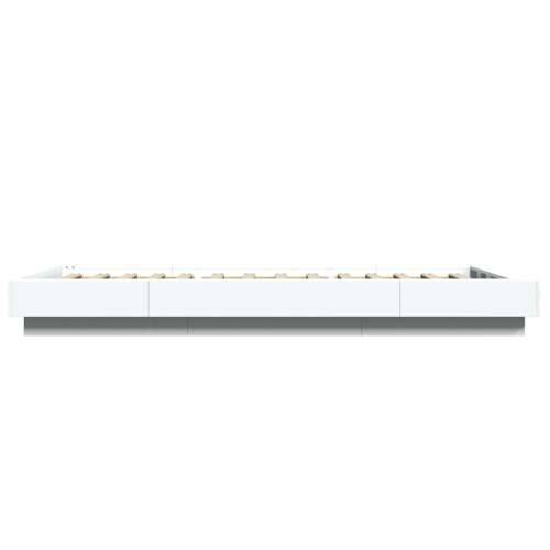 Okvir za krevet s LED svjetlima 90x190 cm konstruirano drvo - Bijela 75 x 190 cm Cijena