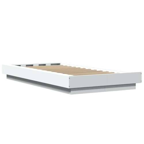 Okvir za krevet s LED svjetlima 90x190 cm konstruirano drvo - Bijela 75 x 190 cm Cijena