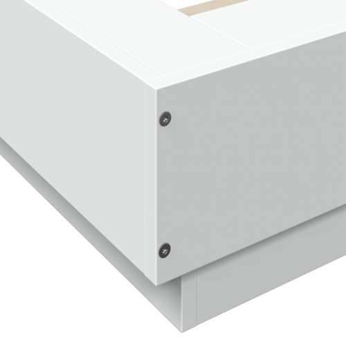 Okvir za krevet s LED svjetlima 90x190 cm konstruirano drvo - Bijela 75 x 190 cm Cijena