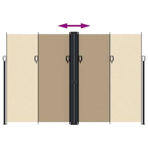 Bočna tenda na uvlačenje bež 220x1000 cm - Bež 220 x 1000 cm 1 Cijena