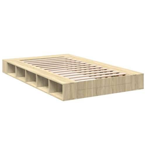 Okvir kreveta boja hrasta sonome 120 x 200 cm konstruirano drvo - sonoma hrast 120 x 200 cm Cijena
