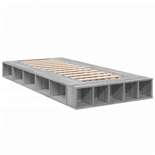Okvir za krevet boja hrasta 100x200 cm od konstruiranog drva - Sivi hrast sonoma 100 x 200 cm Cijena