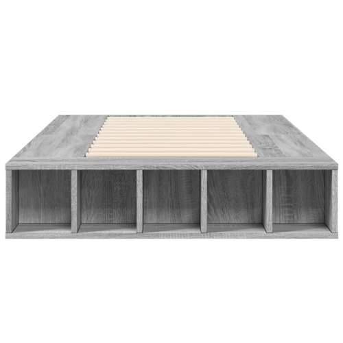 Okvir za krevet boja hrasta 90x200 cm od konstruiranog drva - Sivi hrast sonoma 90 x 200 cm Cijena