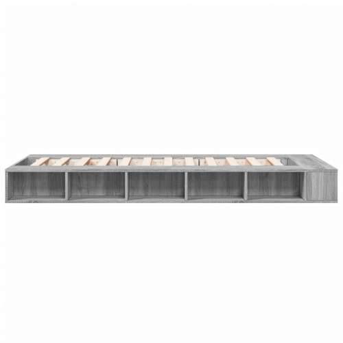 Okvir za krevet boja hrasta 90x200 cm od konstruiranog drva - Sivi hrast sonoma 90 x 200 cm Cijena