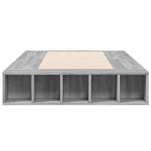 Okvir za krevet boja hrasta 90x190 cm od konstruiranog drva - Sivi hrast sonoma 90 x 190 cm Cijena