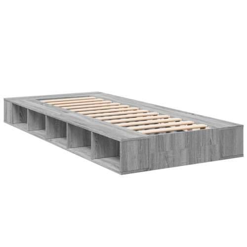 Okvir za krevet boja hrasta 75 x 190 cm od konstruiranog drva Sivi hrast sonoma 75 x 190 cm Cijena