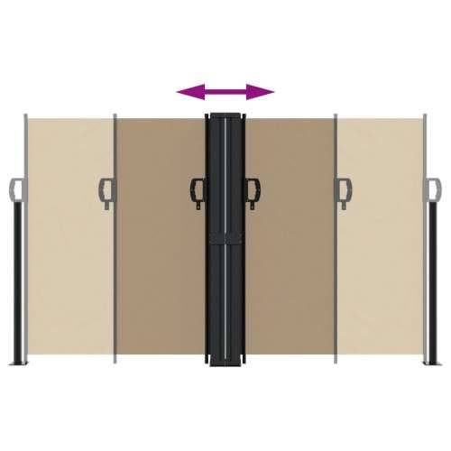 Uvlačiva bočna tenda smeđesiva 140 x 600 cm - Sivo-smeđa 140 x 600 cm 1 Cijena