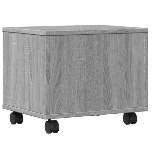 Stalak za pisač s kotačima siva boja hrasta 41x32x34,5 cm - Sivi hrast sonoma Cijena