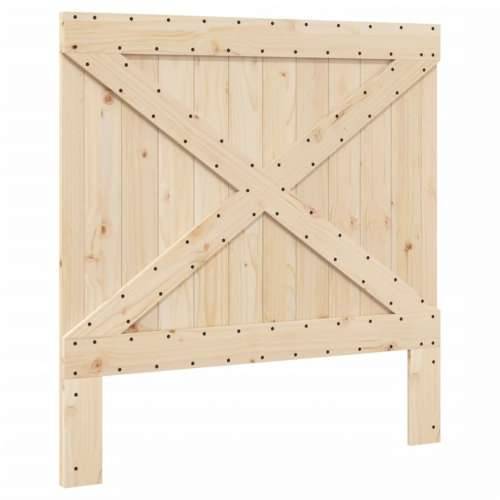 Okvir kreveta s uzglavljem 100 x 200 cm od masivne borovine - Prirodna 100 x 200 cm Ne with cross headboard & footboard Cijena
