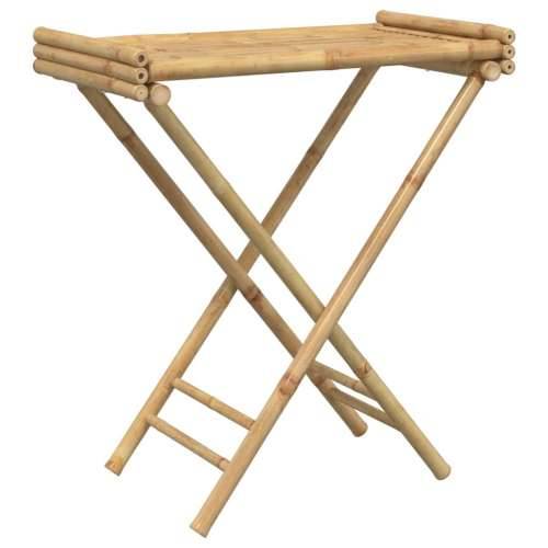 Sklopivi stol s pladnjem 70,5 x 42,5 x 80 cm od bambusa Cijena