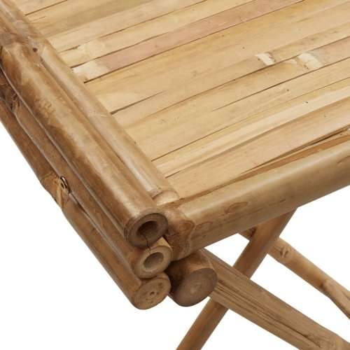 Sklopivi stol s pladnjem 70,5 x 42,5 x 80 cm od bambusa Cijena