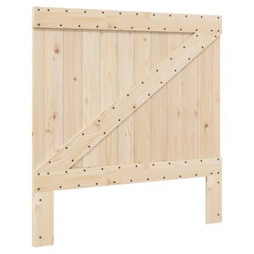 Okvir kreveta s uzglavljem 100 x 200 cm od masivne borovine - Prirodna 100 x 200 cm Ne with triangle headboard & footboard Cijena