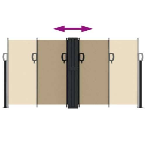 Uvlačiva bočna tenda 120 x 600 cm bež - Bež 120 x 600 cm 1 Cijena