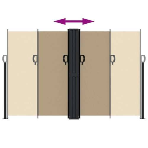 Bočna tenda na uvlačenje bež 160x1200 cm - Bež 160 x 1200 cm 1 Cijena