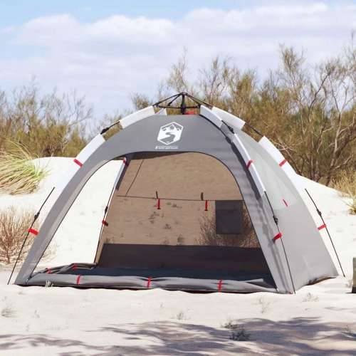 Šator za plažu za 2 osobe vodootporni sivi - Siva 1 Cijena