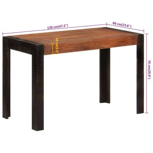 Blagovaonski stol med smeđi 120x60x76 cm od masivnog drva manga - boja meda 120 x 60 x 76 cm 1 Cijena