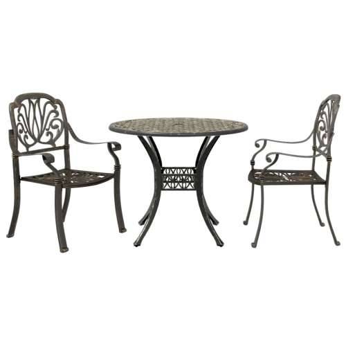 3-dijelni bistro set brončani od lijevanog aluminija - Bronzana 2 Cijena