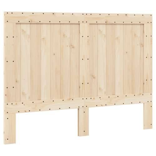 Okvir za krevet s uzglavljem 140x200 cm od masivne borovine Prirodna 140 x 200 cm Ne with plain headboard & footboard Cijena