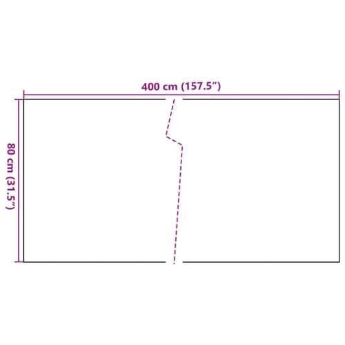 Balkonski zaslon crni 400 x 80 cm od poliratana - Crna 400 x 80 cm 1 Cijena