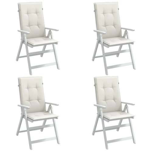 Jastuci za stolice 4 kom prošarano krem 120x50x4 cm tkanina - prošarana krem 120 x 50 x 4 cm 4 Cijena