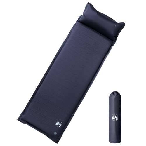 Samonapuhujući madrac za kampiranje s jastukom sivi za 1 osobe - Siva 190 x 64 x 3 cm 1 Cijena