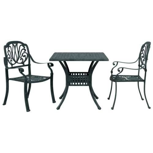 3-dijelni bistro set zeleni od lijevanog aluminija - Zelena 2 Cijena