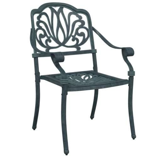 3-dijelni bistro set zeleni od lijevanog aluminija - Zelena 2 Cijena