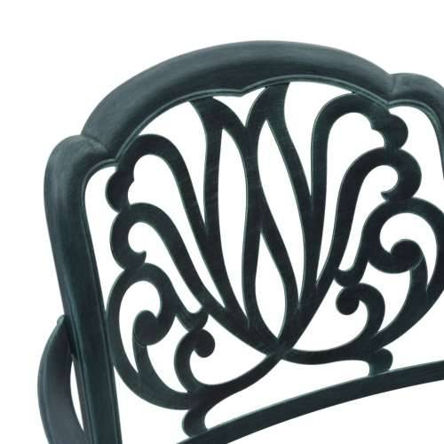 3-dijelni bistro set zeleni od lijevanog aluminija - Zelena 2 Cijena