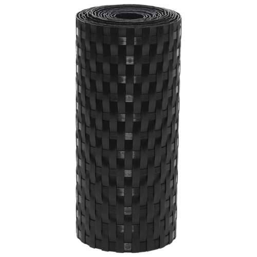 Balkonski zasloni 5 kom crni 255 x 19 cm od poliratana - Crna 5 Cijena