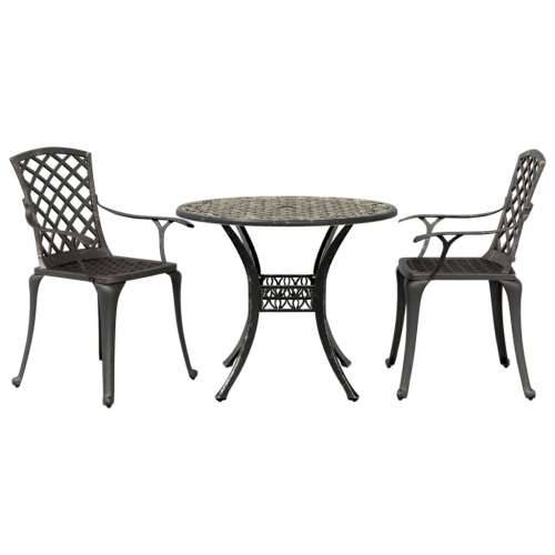 3-dijelni bistro set brončani od lijevanog aluminija - Bronzana 2 Cijena