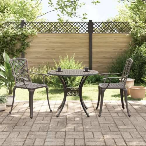3-dijelni bistro set brončani od lijevanog aluminija - Bronzana 2 Cijena