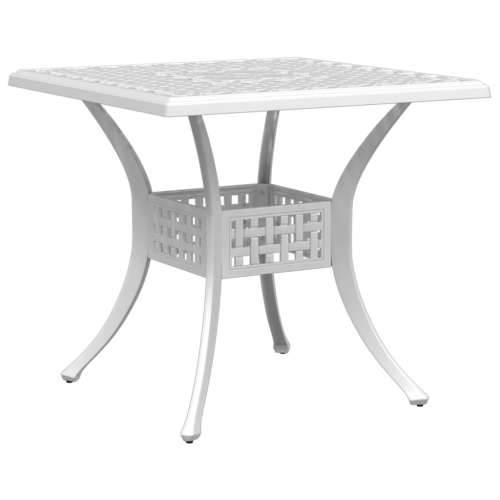 3-dijelni bistro set bijeli od lijevanog aluminija - Bijela 2 Cijena