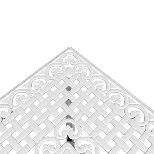 3-dijelni bistro set bijeli od lijevanog aluminija - Bijela 2 Cijena