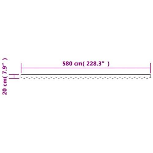 Zamjenska tkanina za rub tende antracit prugasta 6 m - antracit pruge 6 m 1 Cijena