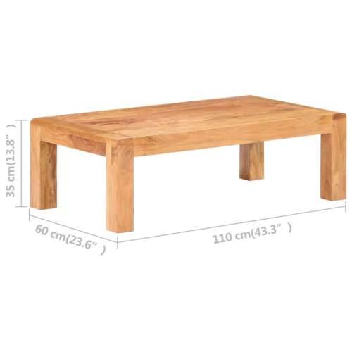 Stolić za kavu 110x60x35 cm drvo bagrema s premazom boje meda Cijena
