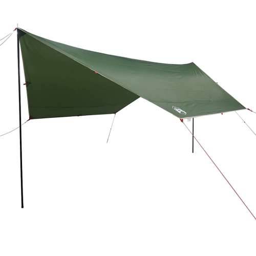 Cerada za kampiranje zelena 430 x 380 x 210 cm vodootporna - Zelena taft 1 Cijena