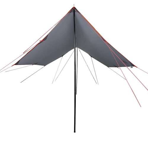 Cerada za kampiranje narančasta 460x305x210 cm vodootporna - Siva i narančasta taft 1 Cijena