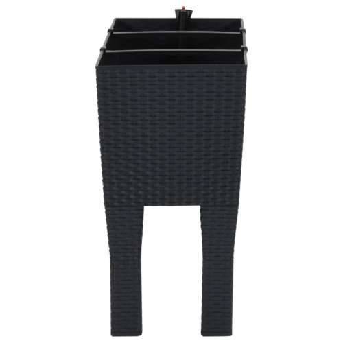 Stupići za parking antracit 60 x 25 x 46 cm PP ratan Cijena