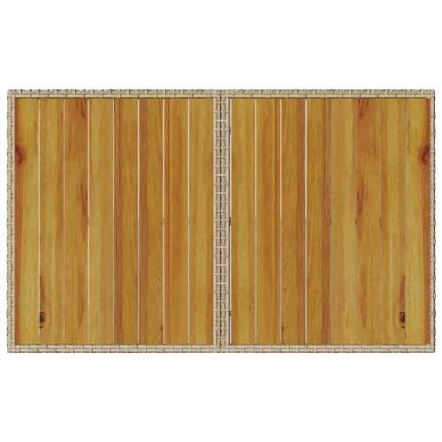 Vrtna garnitura - 2-dijelni vrtni blagovaonski set od poliratana s jastucima bež - Bež pe rattan and wood 1 Cijena