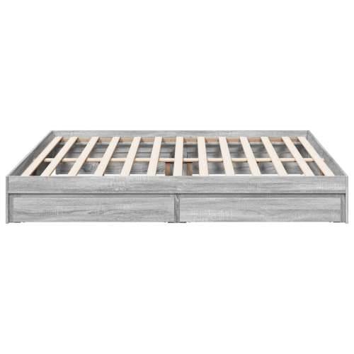 Okvir za krevet s ladicama boja hrasta 180x200 cm Sivi hrast sonoma 180 x 200 cm Cijena
